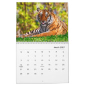 Calendrier mural des tigres (Mar 2027)