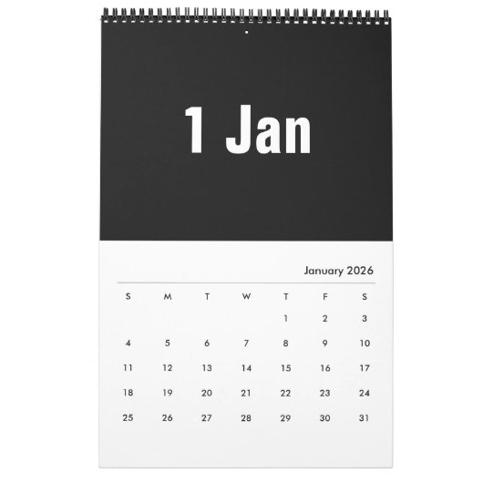 Calendrier Mural Design graphique moderne 2020 ~ Leslie Peppers (Jan 2026)