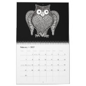 Calendrier Mural Dessin animé de hibou (Feb 2027)