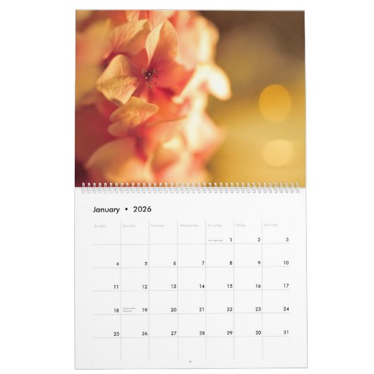 Calendrier Mural deux mille et douze (Jan 2026)