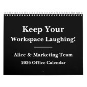 Calendrier mural d'humour de bureau 2026 (Protection)