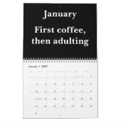 Calendrier mural d'humour de bureau 2026 (Jan 2027)