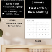 Calendrier mural d'humour de bureau 2026