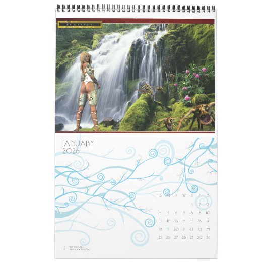 Calendrier Mural Diana élégante : Diva de Digitals (Jan 2026)