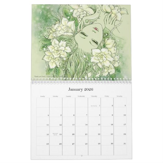 Calendrier mural d'imaginaire (Jan 2026)
