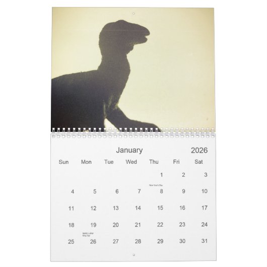 Calendrier Mural Dinosaures conquérant 2011 (Jan 2026)