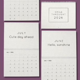 Calendrier mural d'inspiration vif et coloré