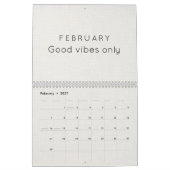 Calendrier mural d'inspiration vif et coloré (Feb 2027)