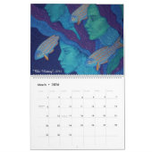 Calendrier Mural Divine féminine, filles peintes imaginaire art sur (Mar 2026)