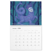 Calendrier Mural Divine féminine, filles peintes imaginaire art sur (Jan 2026)