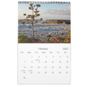 Calendrier mural d'Oahu Hawaï (Feb 2027)