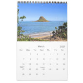 Calendrier mural d'Oahu Hawaï (Mar 2027)