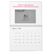 Calendrier Mural Dogo argentin (Feb 2026)