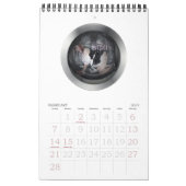 CALENDRIER MURAL DOMESTIQUE DE POULE MOUILLÉE (Feb 2027)