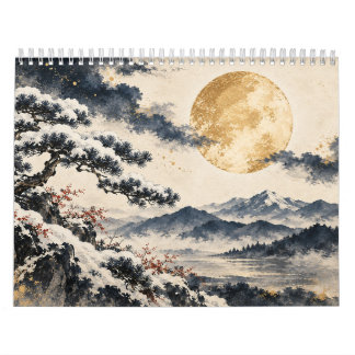Calendrier Mural Douze Lunes du Japon 2027