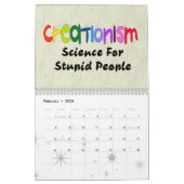 Calendrier Mural Douze Mois D'Athéisme (Feb 2026)