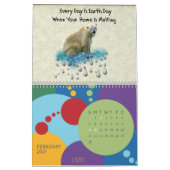 Calendrier Mural Douze mois de conscience de l'environnement (Feb 2027)