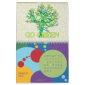 Calendrier Mural Douze mois de conscience de l'environnement (Mar 2026)