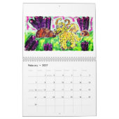 Calendrier Mural Dragon et pierres gemmes (Feb 2027)