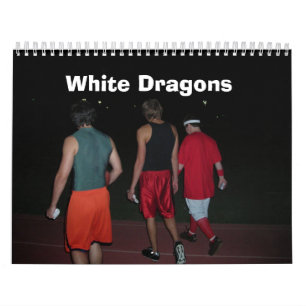 Calendrier Mural Dragons blancs - customisés