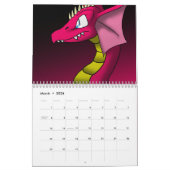 Calendrier Mural Dragons de Ganene K. Calendar 1 (Mar 2026)