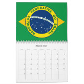 Calendrier Mural drapeaux d'amérique du sud (Mar 2027)