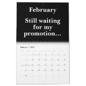 Calendrier mural drôle de bureau 2027 (Feb 2027)