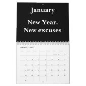 Calendrier mural drôle pour collègues 2026 (Jan 2027)