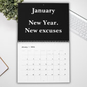 Calendrier mural drôle pour collègues 2026