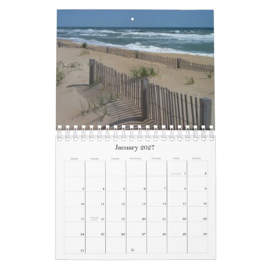Calendrier Mural Du 08 août au 09 juillet (Jan 2027)