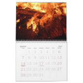 Calendrier mural du feu de flammes (Mar 2027)