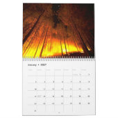Calendrier mural du feu de flammes (Jan 2027)