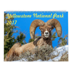 Calendrier mural du parc national 2017 de