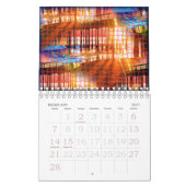 Calendrier mural du pilier 2019 de coucher du (Feb 2027)