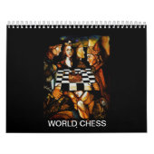 CALENDRIER MURAL ÉCHECS CALANDER DU MONDE (Protection)