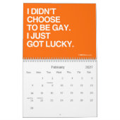 CALENDRIER MURAL ÉGALITÉ DE LGBT (Feb 2027)