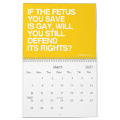 CALENDRIER MURAL ÉGALITÉ DE LGBT (Mar 2027)