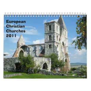 Calendrier Mural Églises chrétiennes européennes 2011