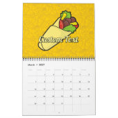 Calendrier Mural Emballage sandwich Tortilla (Mar 2027)
