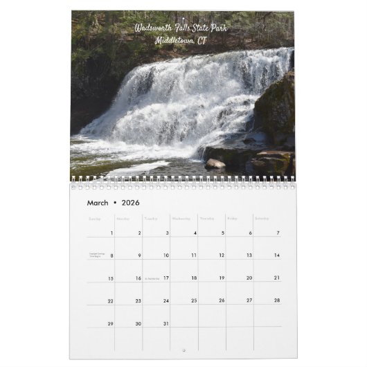 Calendrier mural en baisse préféré des eaux (Mar 2026)