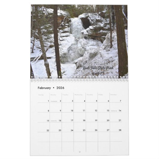 Calendrier mural en baisse préféré des eaux (Feb 2026)