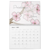 Calendrier Mural En l'année 2012 (Mar 2027)