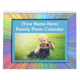 Calendrier Mural Enfants amusants Famille Personnalisé Photo Calend