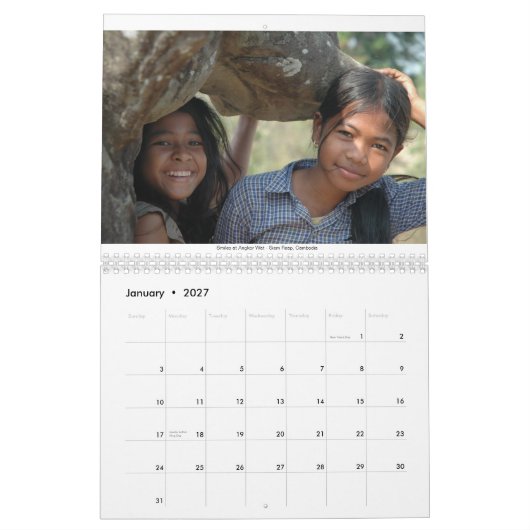Calendrier Mural Enfants du monde (Jan 2027)