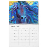 Calendrier mural équin d'art de cheval Svetlana (Feb 2026)