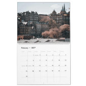 Calendrier mural esthétique Edimbourg Scotland Cit (Feb 2027)