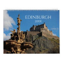 Calendrier mural esthétique Edimbourg Scotland Cit