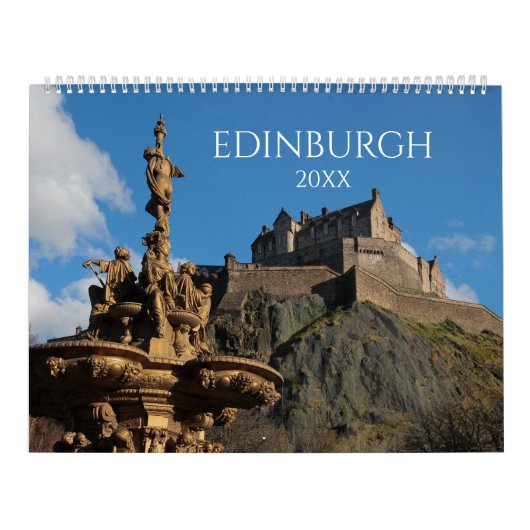Calendrier mural esthétique Edimbourg Scotland Cit (Protection)