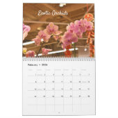 Calendrier mural extraordinaire de fleurs (Feb 2026)