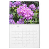 Calendrier mural extraordinaire de fleurs (Jan 2026)